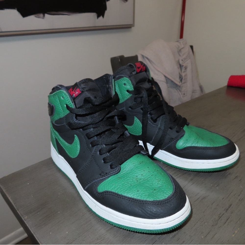 Nike Air Jordan 1 high top Pine Green Black